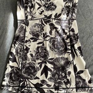 lululemon athletica Black and White Floral Top